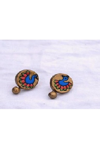 Handpainted Terracotta Jewellery – Ear rings Handpainted Terracotta Jewellery – Ear rings